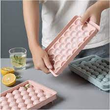 Khay làm đá viên tròn, thạch bi thông minh có nắp đậy