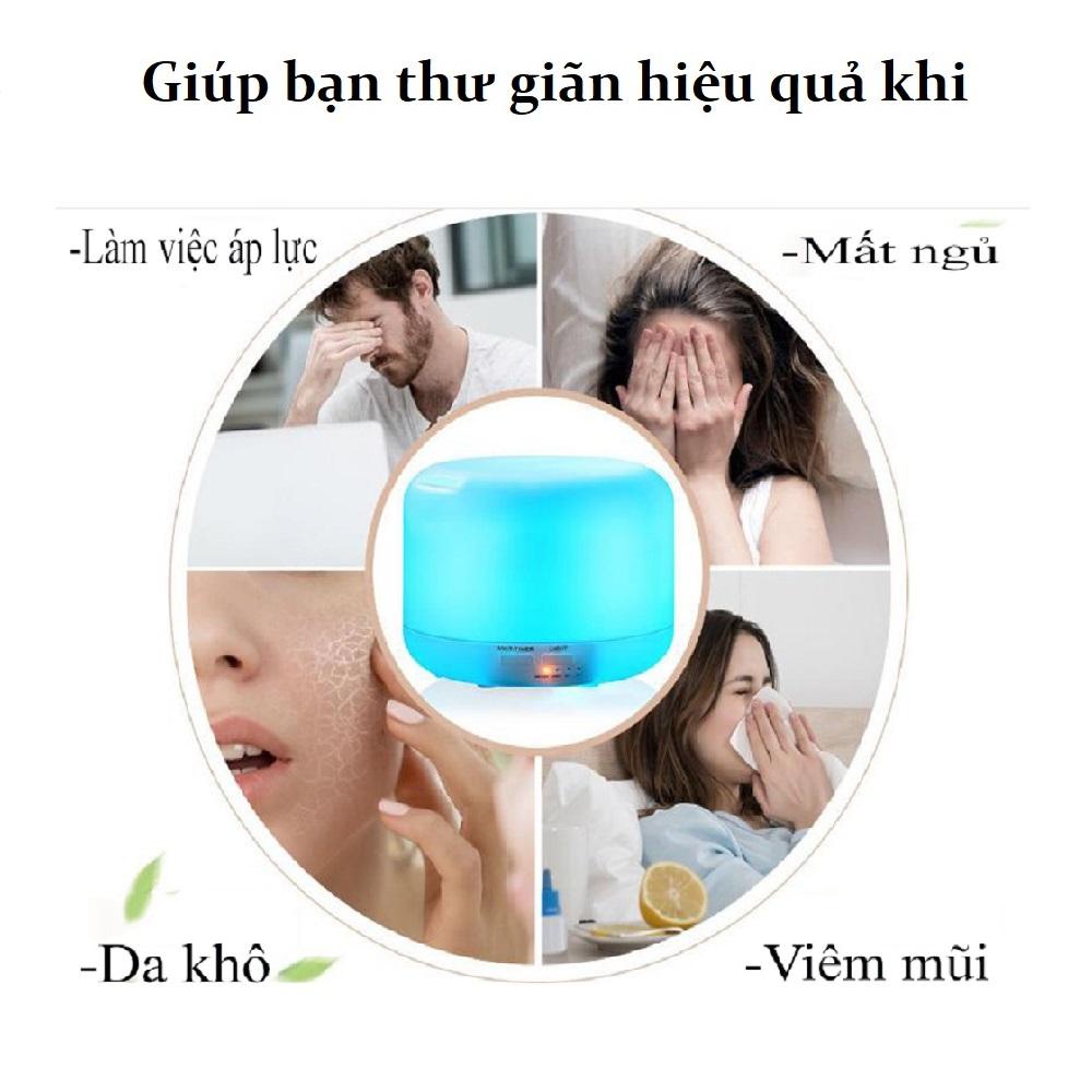 Máy Khuếch Tán Tinh Dầu Benice Aroma Difuser Diffuser A770 - Có Điều Khiển, Đèn Led Đổi Màu Độc Đáo, Giữ Ẩm