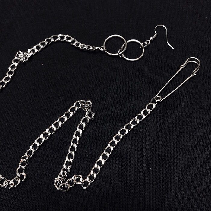 Khuyên Tai Dây Xích Dài 22492 Thời Trang Đường Phố Hàn Quốc Cho Nam Nữ