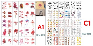 30 tấm tato mini dán hơn 1000 mẫu