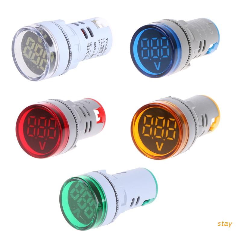 Vôn Kế Kỹ Thuật Số Hình Tròn Hiển Thị Đèn LED Siêu Bền Chất Lượng Cao