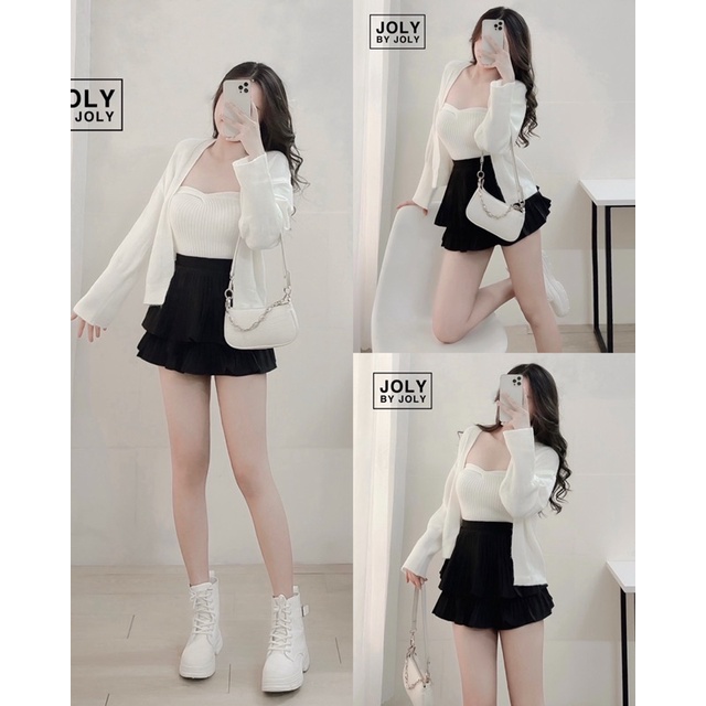 Set Áo Len và Chân Váy Xoè | BigBuy360 - bigbuy360.vn