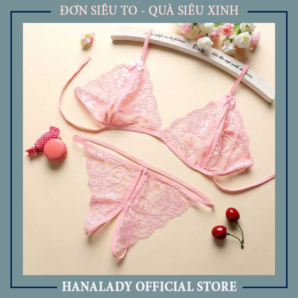 Bộ lót ren lọt khe dây cột sexy, đồ lót quyến rũ sexy BL19