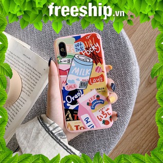Ốp iPhone Milk Tea độc đáo đủ mã 6-XS Max a47