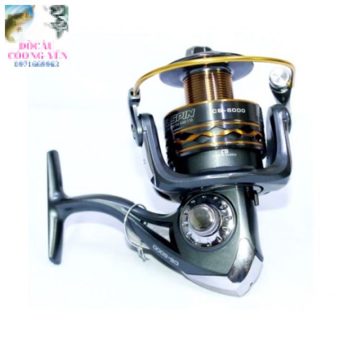 MÁY CÂU CÁ Yolo cool spin CS 4000-6000 KIM LOẠI CỰC BỀN ( TẶNG NGAY CƯỚC 100M SHIMANO CACBON ) MÁY CÂU ĐỨNG MÁY CÂU CÁ