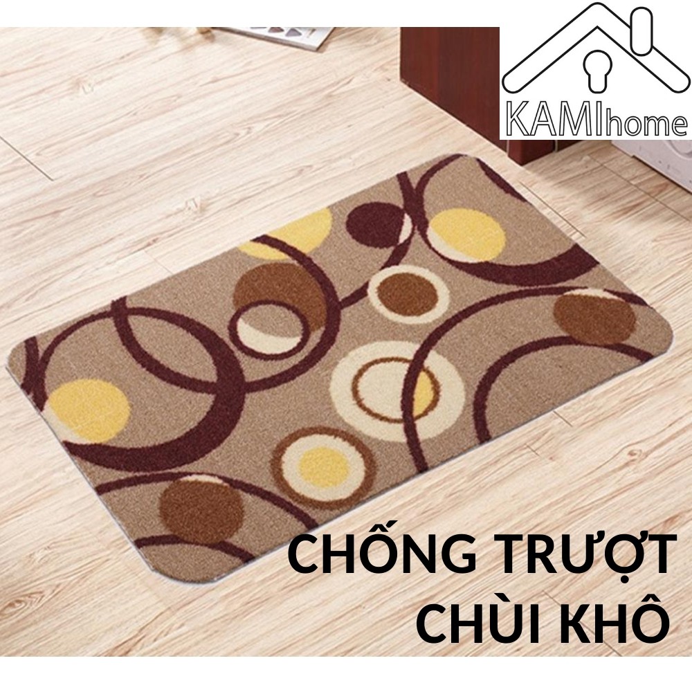 Thảm trang trí thảm cứng ❤️Chọn mẫu❤️FreeShip❤️58*40cm 2 lớp chống trượt chùi chân trải sàn Kamihome 27001