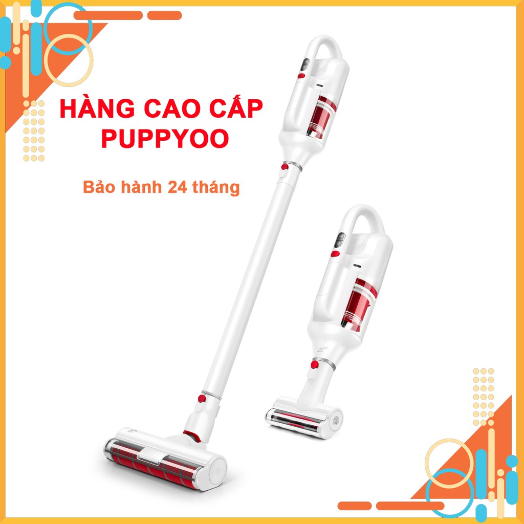 [Hàng Chính Hãng] Máy Hút Bụi Cầm Tay Không Dây Đa Năng PUPPYOO T10 Plus Lực Hút 19000Pa Gọn - Nhẹ - Tiện Lợi [Bảo Hành