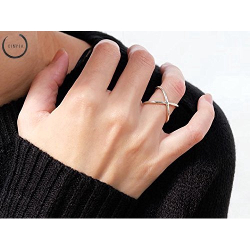 Nhẫn kim loại thiết kế đơn giản độc đáo phong cách retro cổ điển ins hàn quốc trang sức nữ quà tặng bạn gái