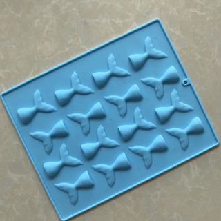 HCM -Khuôn silicon size to đuôi nàng tiên cá làm kẹo dẻo to fondant trang trí, socola mini