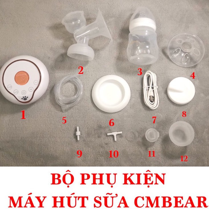 Màng Hút Máy Hút Sữa điện đôi Cmbear chính hãng (cuống silicon)