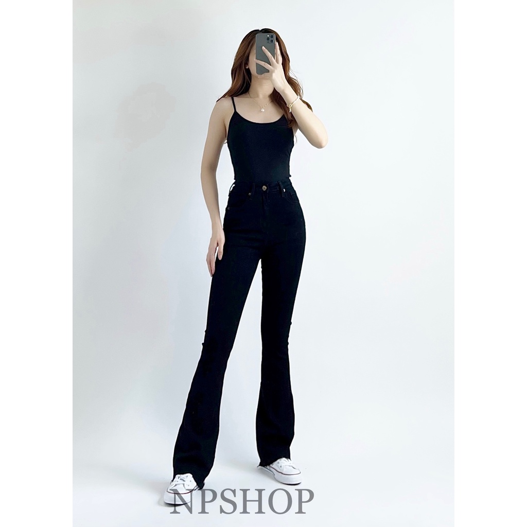 BIGSIZE Quần jean nữ màu Đen các loại NPSHOP, quần bò nữ màu đen size đại JNIK001-002-007-008