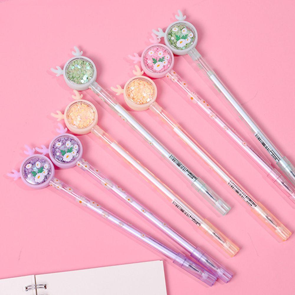 1 Bút Mực gel Kim Tuyến Hình Hoa Cúc Sáng Tạo