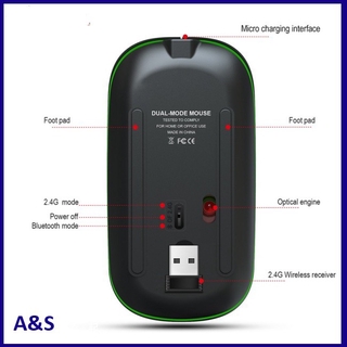 Chuột Không Dây T18 Bluetooth 5.1 2.4g