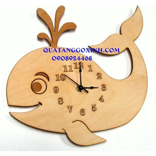 ĐỒNG HỒ GỖ TREO TƯỜNG - ĐỒNG HỒ GỖ HÌNH NHỮNG CON VẬT VUI TƯƠI NGỘ NGHĨNH.