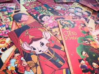 Combo 100 bao lì xì thuần Việt