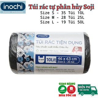  Túi đựng rác Soji inochi nhiều Size   Hàng Xuất Nhật  ,Túi rác sinh học tự phân hủy,Túi gói hàng 