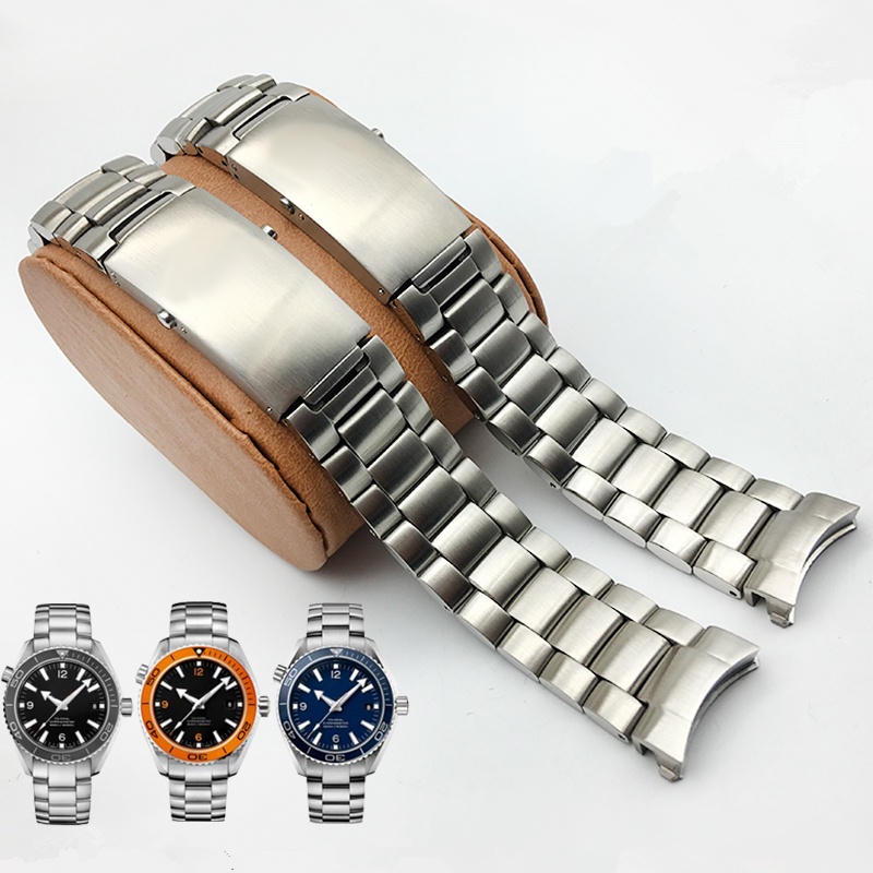 Merjust Dây Đeo Đồng Hồ Bằng Thép Không Gỉ 316L 20mm 22mm Cho omega seamaster