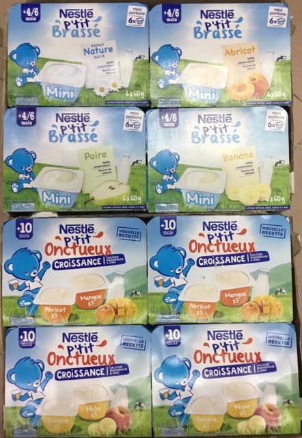 Sữa chua nestle Pháp đủ vị ( date T12/2020)