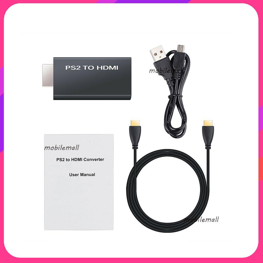 MớiFor PS2 to HDMI converter PS2 color difference HDMIPS2 game console to HDMI