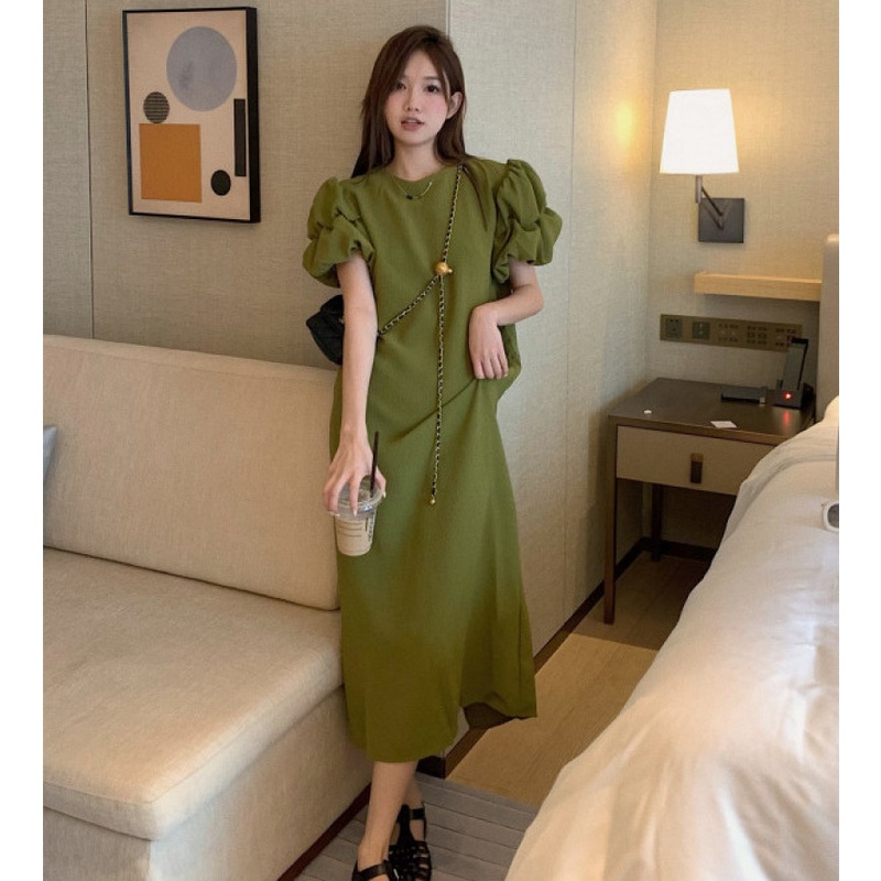 Đầm Maxi Tay Ngắn Thời Trang Mùa Hè Dễ Phối Đồ Cho Nữ