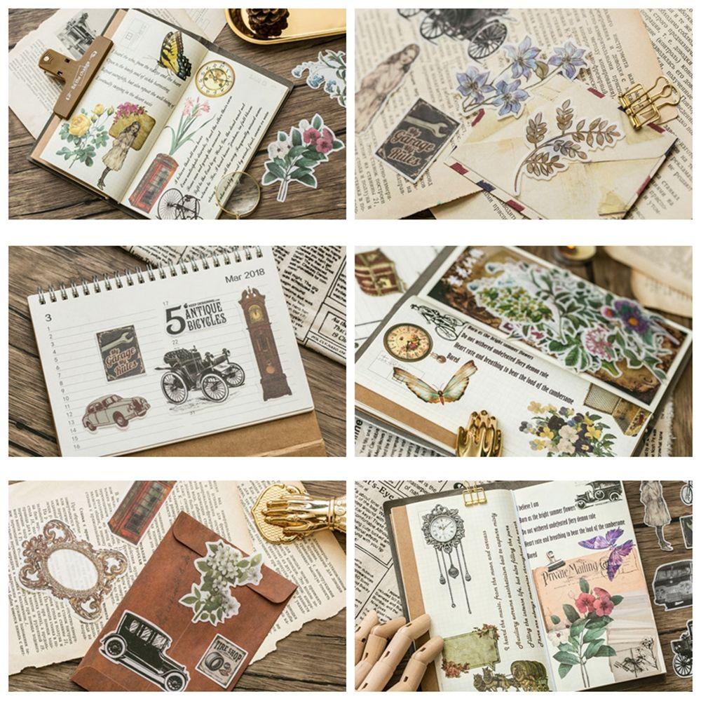 Giấy Dán Hình Cây Nấm / Hoa Lá / Sổ Ghi Kế Hoạch AUGUSTINA Trang Trí Thủ Công