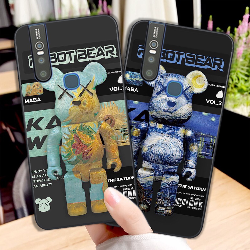 ỐP LƯNG ĐIỆN THOẠI VIVO V15-VIVO V15 PRO MẪU BEARBRICK HOT TREND SIÊU ĐẸP GIÁ RẺ