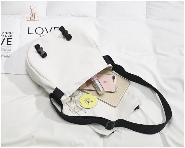 Túi đeo chéo ulzzang Supplies Hàn quốc (có sẵn, hình thật)
