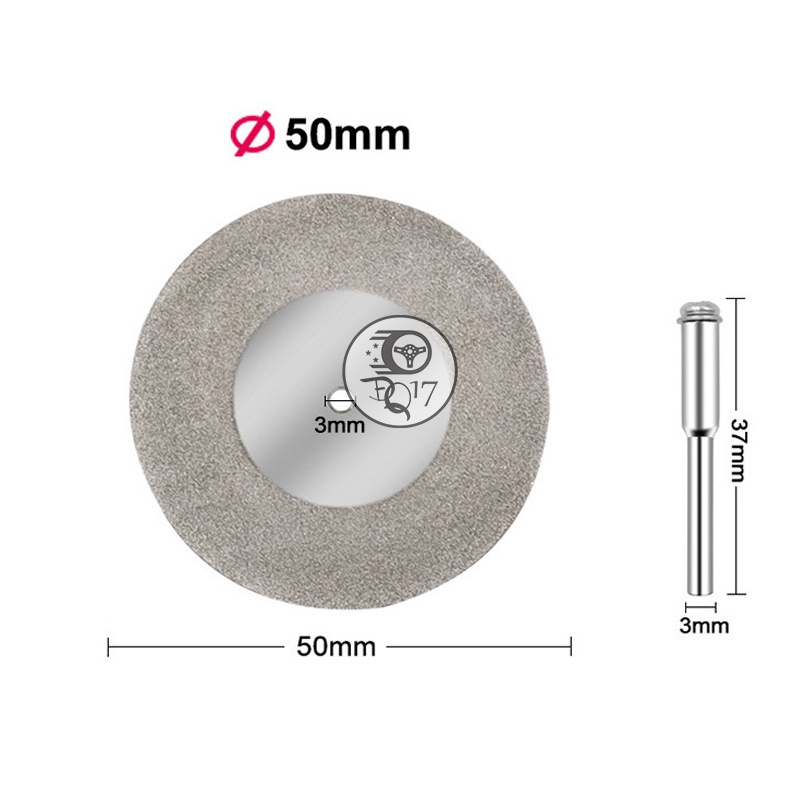 BỘ 2 MÓN 1 CÁN 3MM + LƯỠI CẮT MÀI ĐA NĂNG  ĐƯỜNG KÍNH 40 50 60 MM TÙY CHỌN ,dùng để cắt inox, nhựa, thủy tinh, gỗ,..