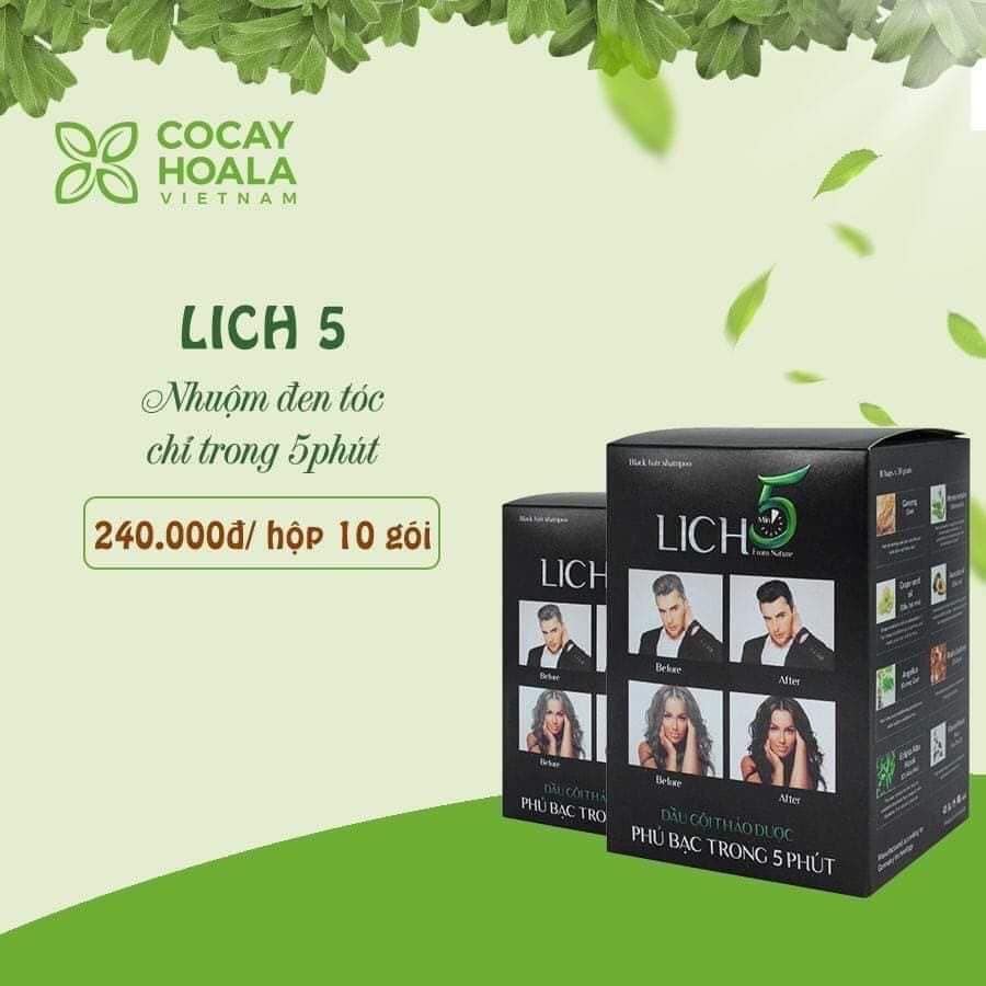 Dầu Gội Thảo Dược Phủ Bạc LICH 5