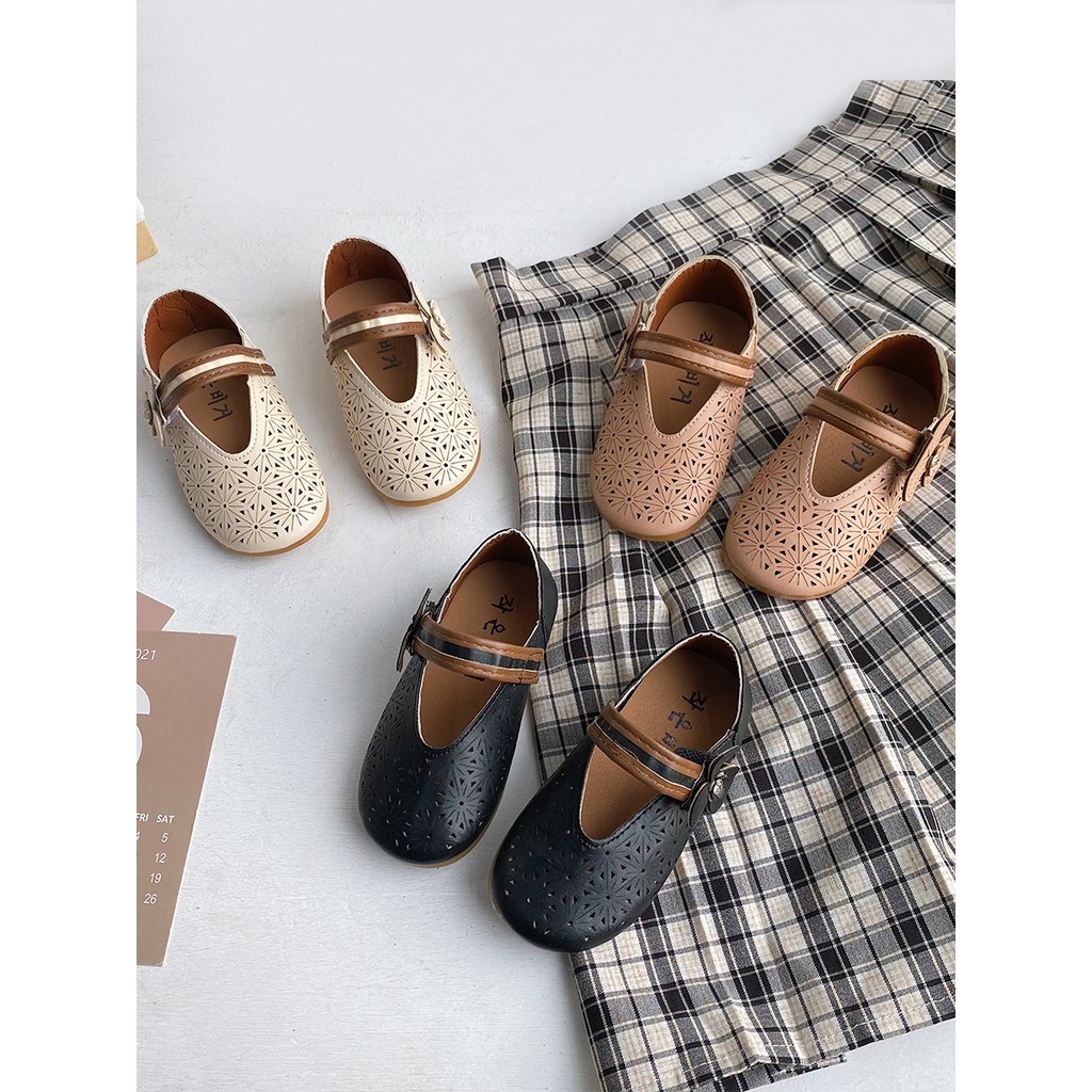 Giày Búp Bê Chống Trượt Hàn Quốc Cho Bé Gái