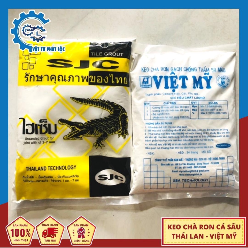 Keo Chà Ron Cá Sấu Thái Lan 1kg - Xi măng trắng Cá Sấu Thái Lan 1kg