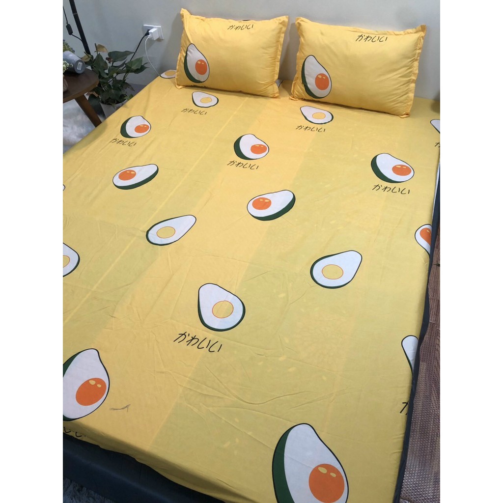 Bộ ga kèm đôi vỏ gối poly cotton siêu ngộ nghĩnh m6 hoặc m8 (được chọn mẫu) | BigBuy360 - bigbuy360.vn