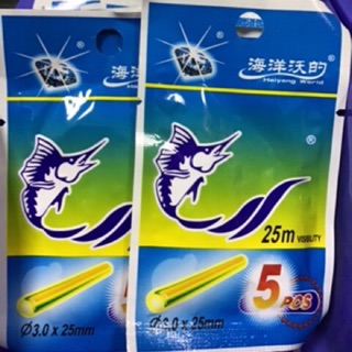 Combo 5 gói phao đèn câu cá 25mm