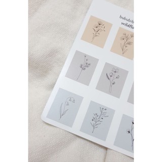 Tờ Bullet Journal/ planner sticker: wildflower