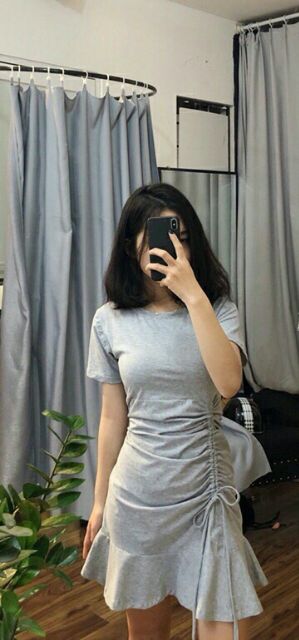 Đầm Rút Bên Đuôi Cá - có Hình thật - A2DDC | BigBuy360 - bigbuy360.vn