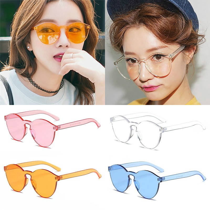 Kính râm trong suốt không gọng thời trang cho nam và nữ