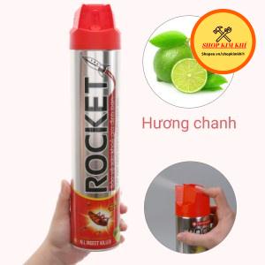 Bình Xịt Côn Trùng Muỗi gián Rocket 660ml