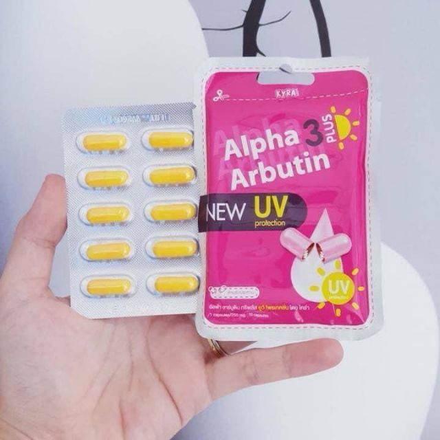 Vĩ 10 viên Alpha Arbutin 3 Plus UV (Chống nắng