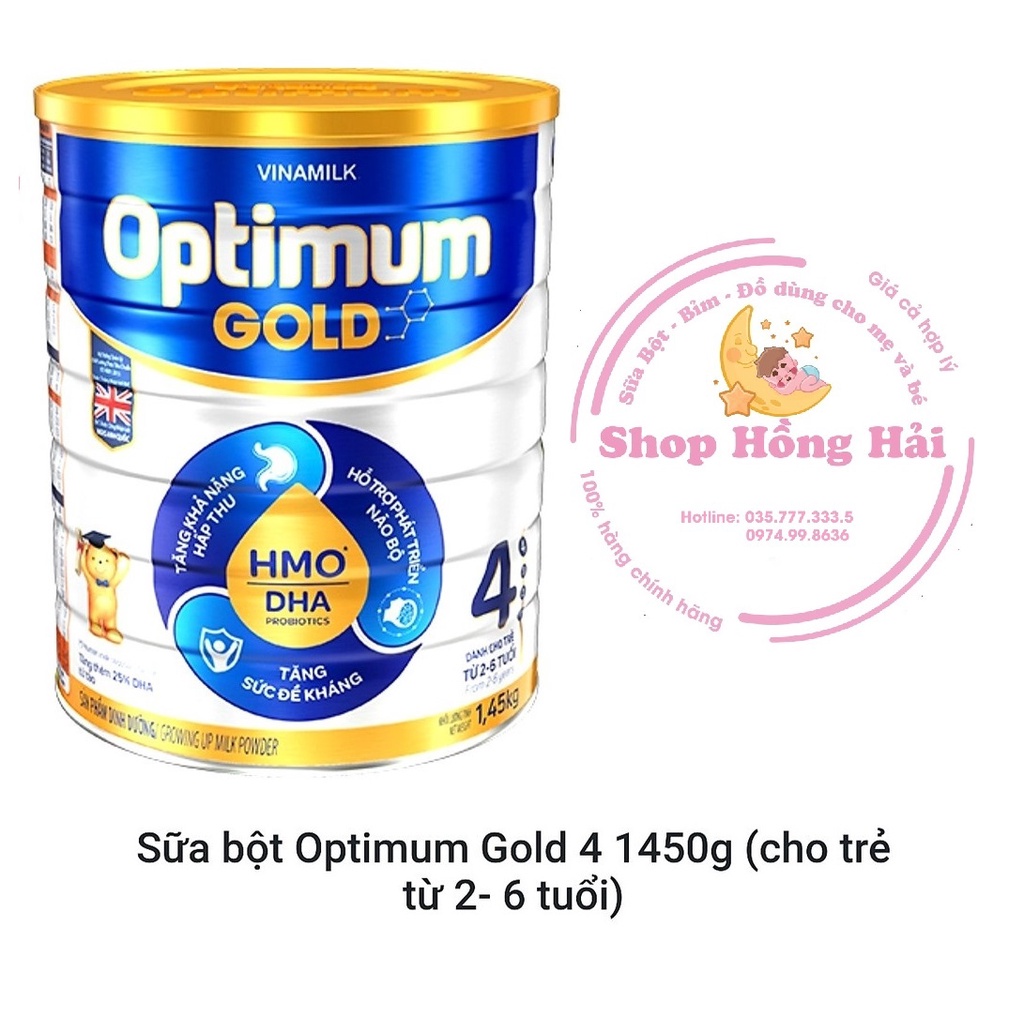 Sữa bột optimum gold step 4 1kg45 (1450g)