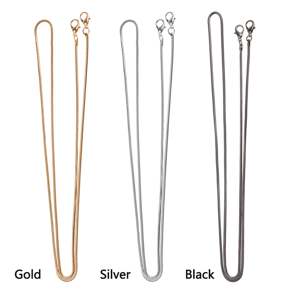 Dây Xích Màu Đen Bằng Kim Loại Chất Lượng Cao Dùng Làm Túi Xách/ Đeo Vai DIY