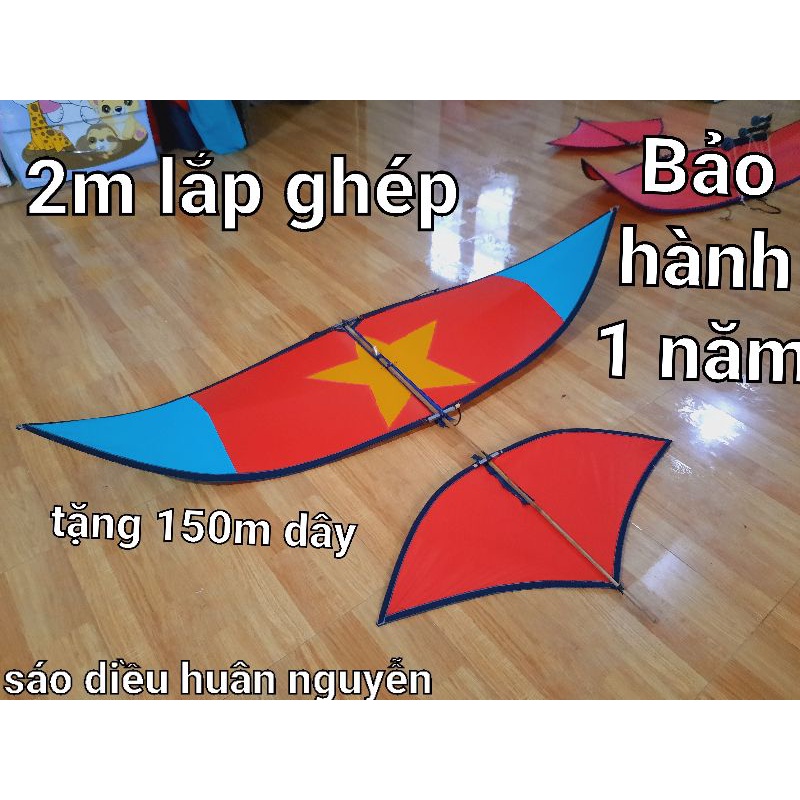 Diều Lắp ghép 2m giá rẻ tặng 150m dây