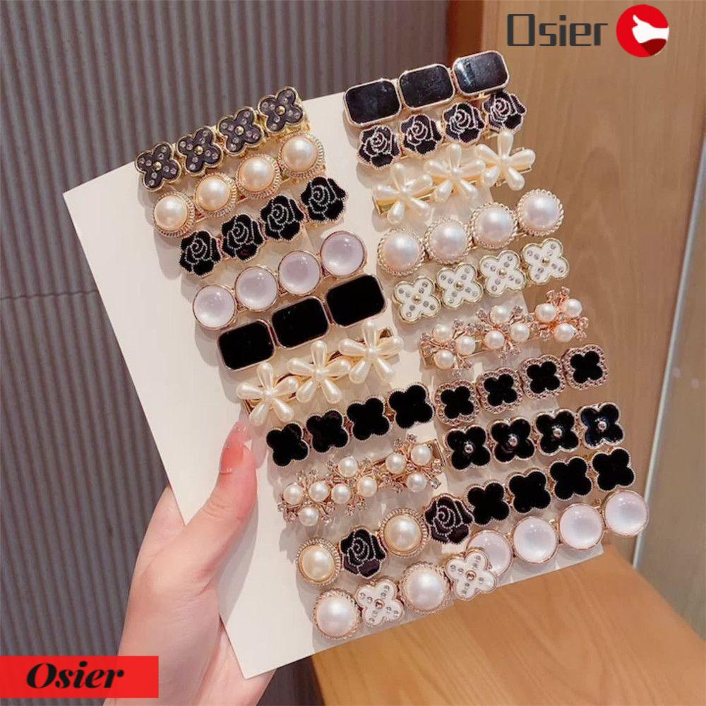 Kẹp Tóc Đính Ngọc Trai Hình Hoa Thời Trang 1 Cái|Nút Áo