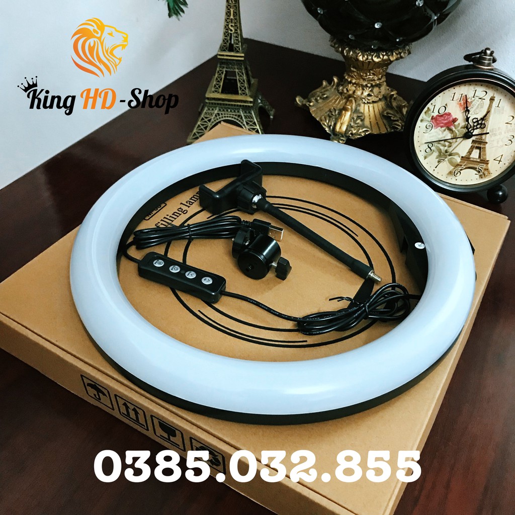 Đèn livestream 33cm, hỗ trợ ánh sáng bán hàng chuyên nghiệp siêu rẻ