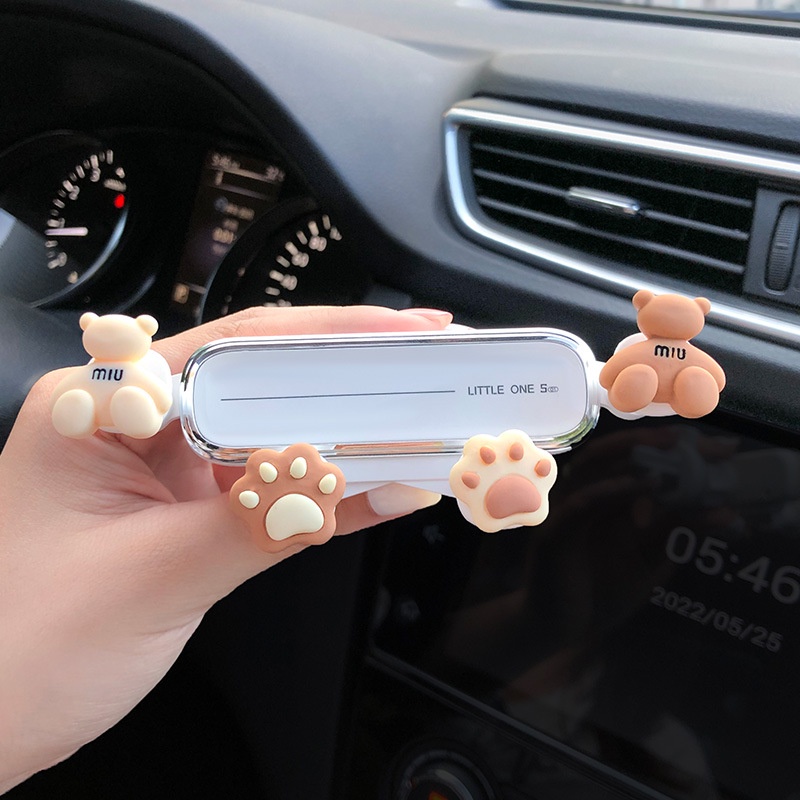 Giá Đỡ Điện Thoại Gắn Lỗ Thông Gió Xe Hơi Kiểu Dáng Hoạt Hình Dễ Thương