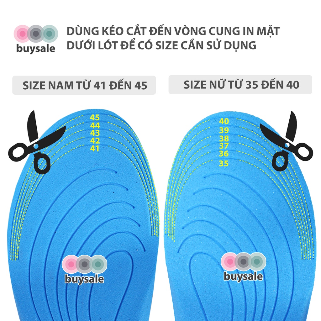Miếng lót giày đa năng thoáng khí, có hạt massage bàn chân, vòm bảo vệ gót dành cho nam và nữ - Buysales - BSPK228