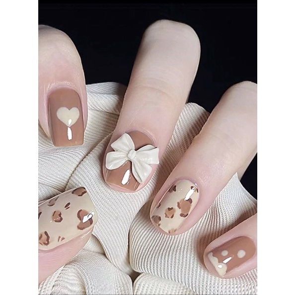 Charm nơ Trang trí nail nhiều màu