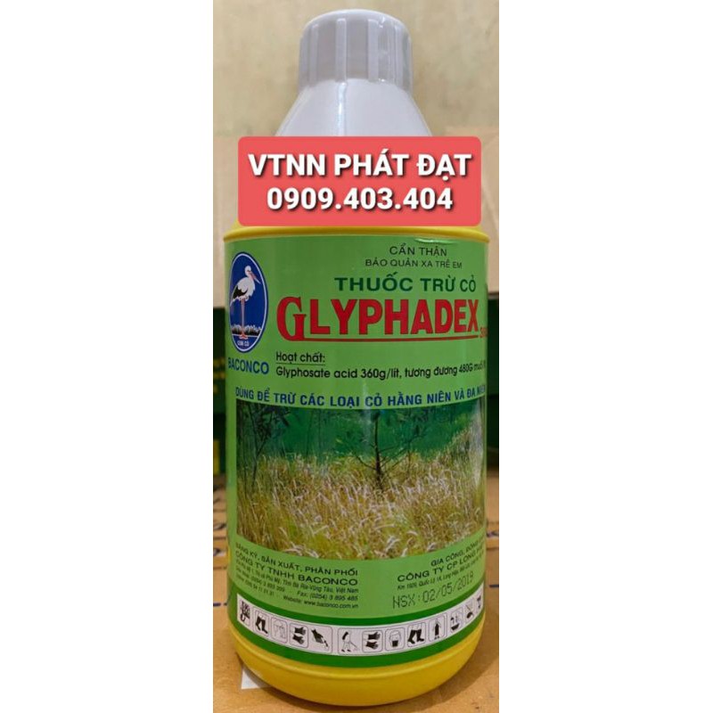 Thuốc Trừ Cỏ Không Chọn Lọc GLYPHADEX (Chai 1 Lít)