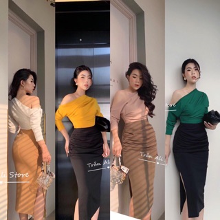 Áo thun lệch vai