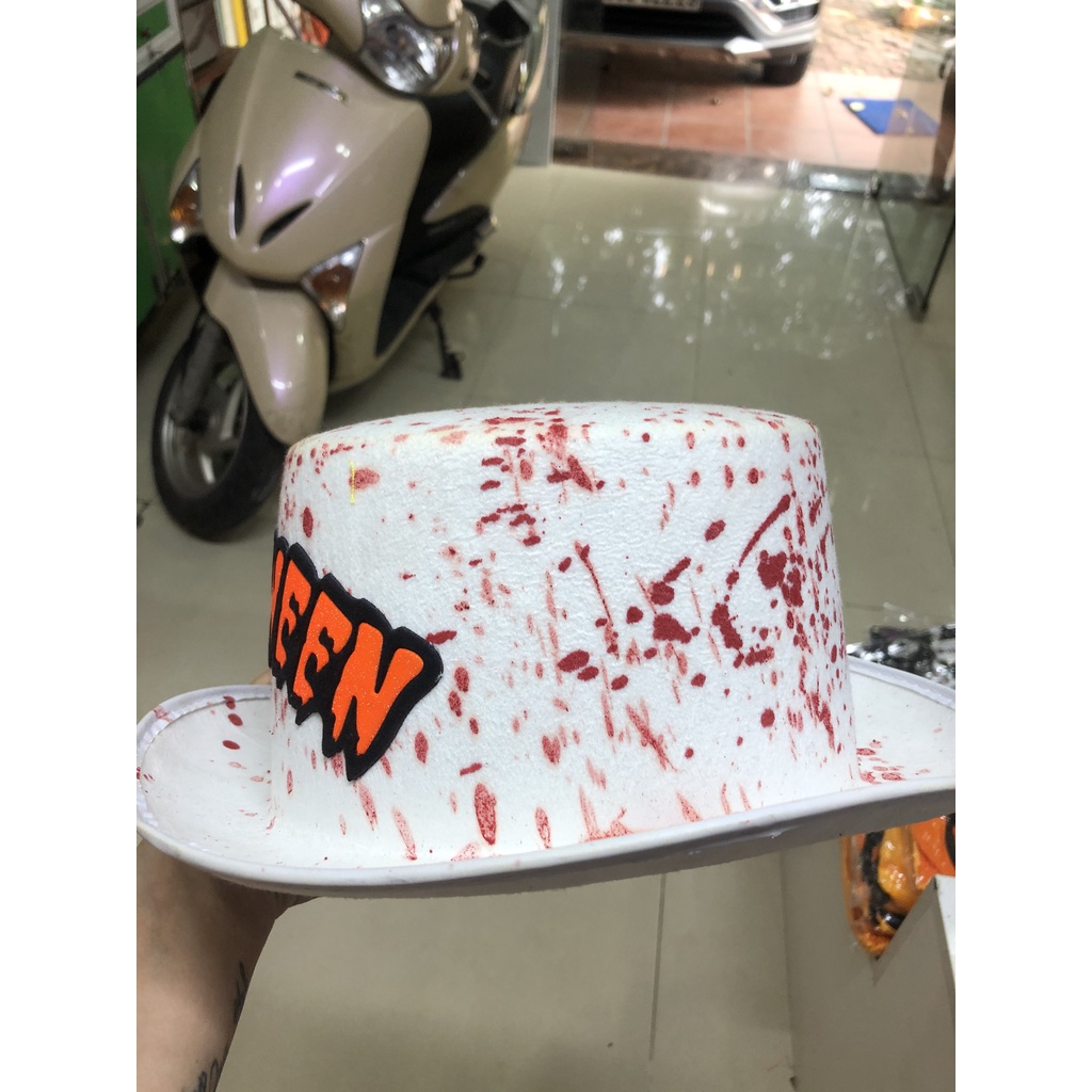 Mũ phớt hóa trang Halloween cho trẻ em và người lớn dạng mũ cứng