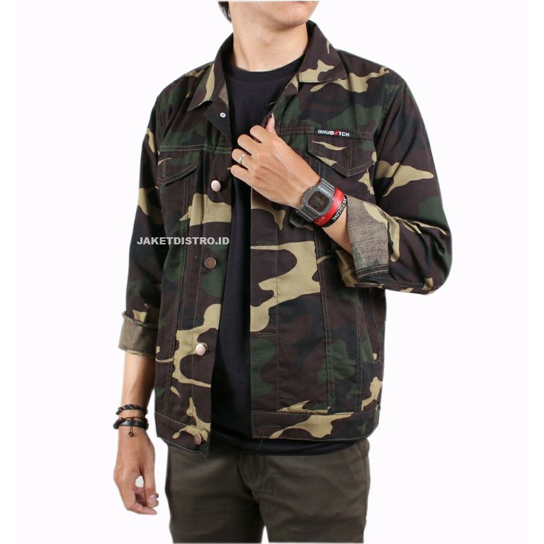 < Can Pay In Place) Áo Khoác Nam Bán PARKA Họa Tiết Rằn Ri / Áo Khoác Nửa PARKA Quân Đội